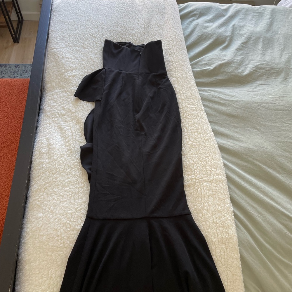 Dress the Population Black Strapless Maxi Gown
